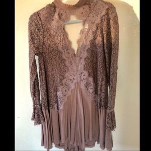 Free People Secret Origins Lace Tunic